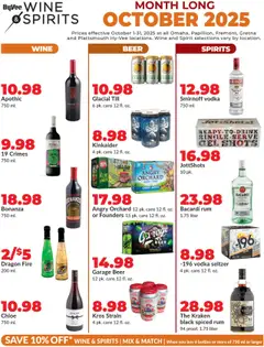 Preview HyVee October Wine & Spirits valid from 10/01/2025