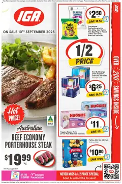 IGA catalogue preview - valid from 10/09/2025