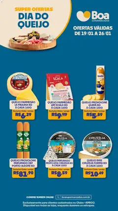 Pré-visualização Boa Supermercados - Ofertas Dia do Queijo válida a partir de 19/01/2026