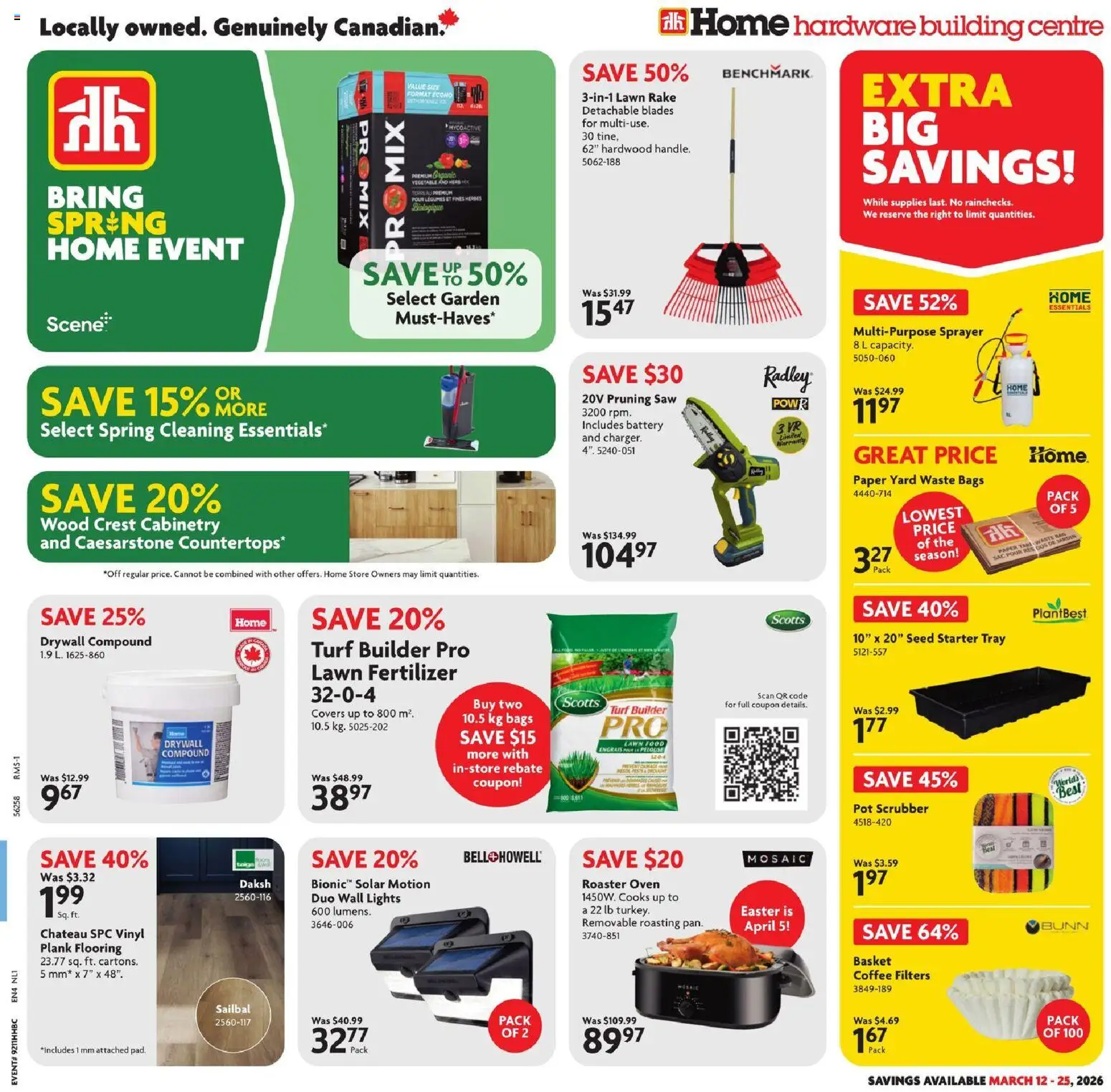 Home Hardware weekly flyer / circulaire - page 1- valid from Mar 12, 2026