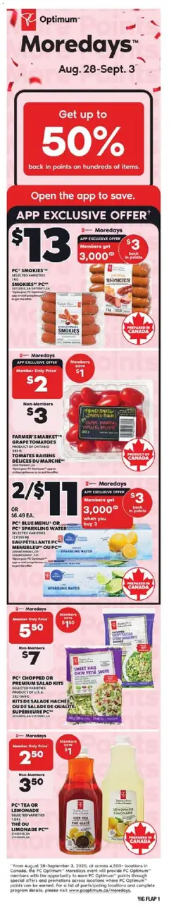 Preview Independent Grocer weekly flyer / circulaire valid from Aug 28, 2025