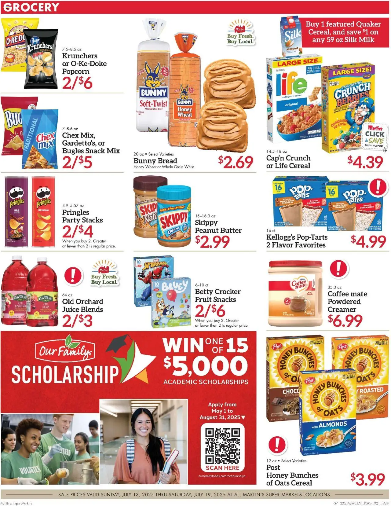 Martin’s Weekly Ad - page 7- valid from 07/13/2025