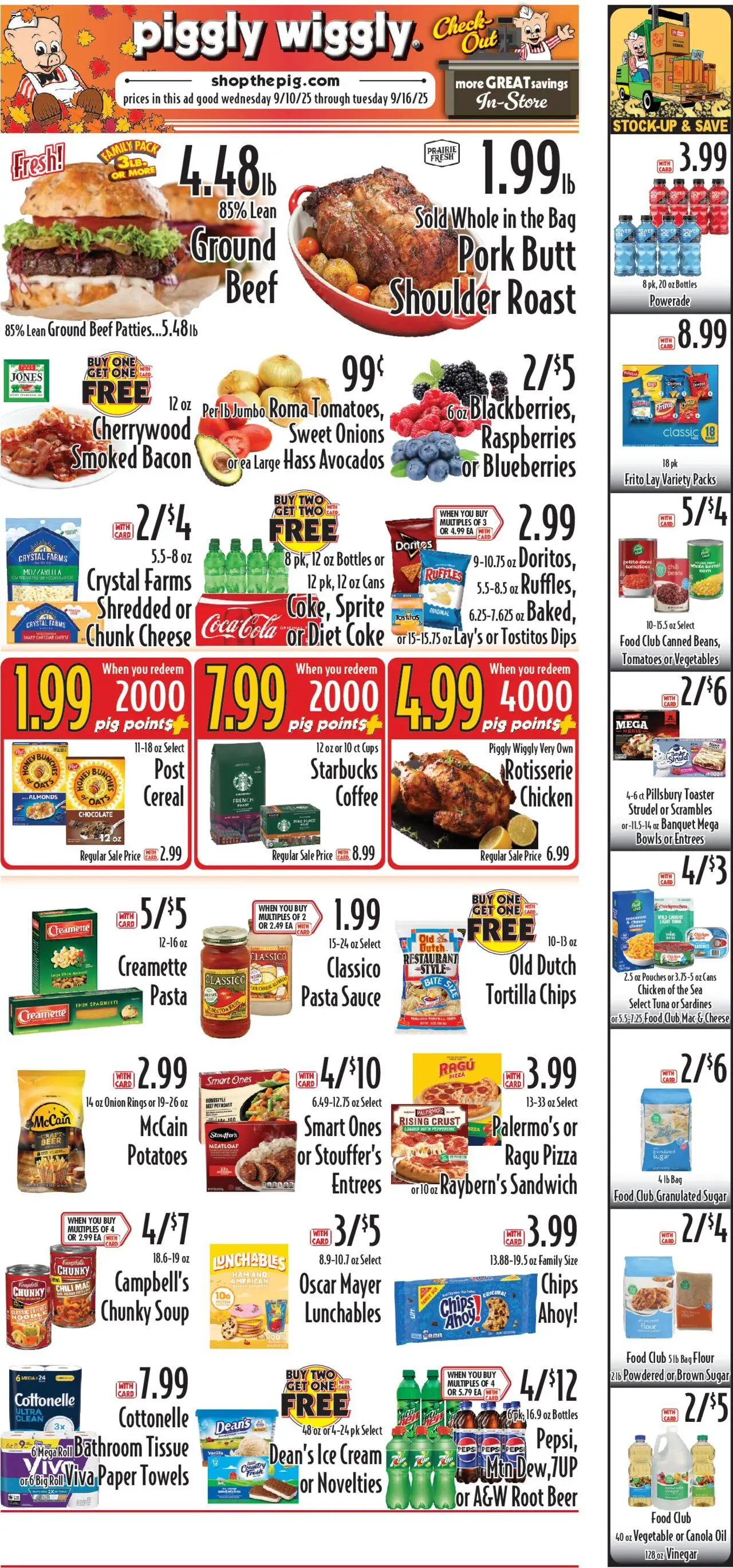 Piggly Wiggly Weekly Ad - WI - page 1- valid from 09/10/2025