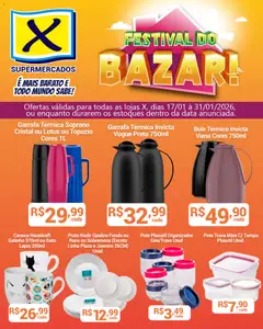 Pré-visualização X Supermercados - Ofertas Festival do Bazar válida a partir de 17/01/2026