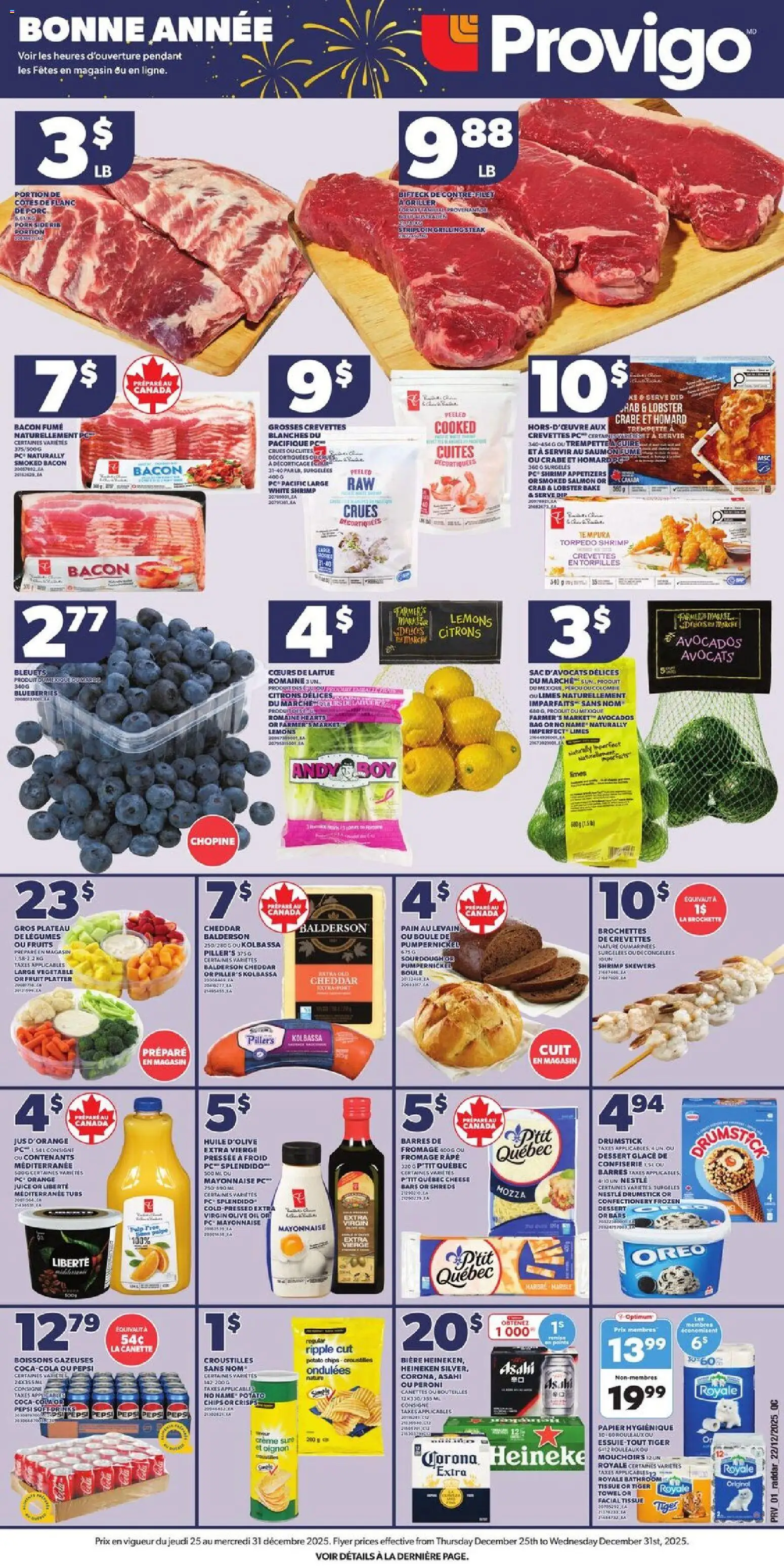 Provigo weekly flyer / circulaire - page 1- valid from Dec 25, 2025