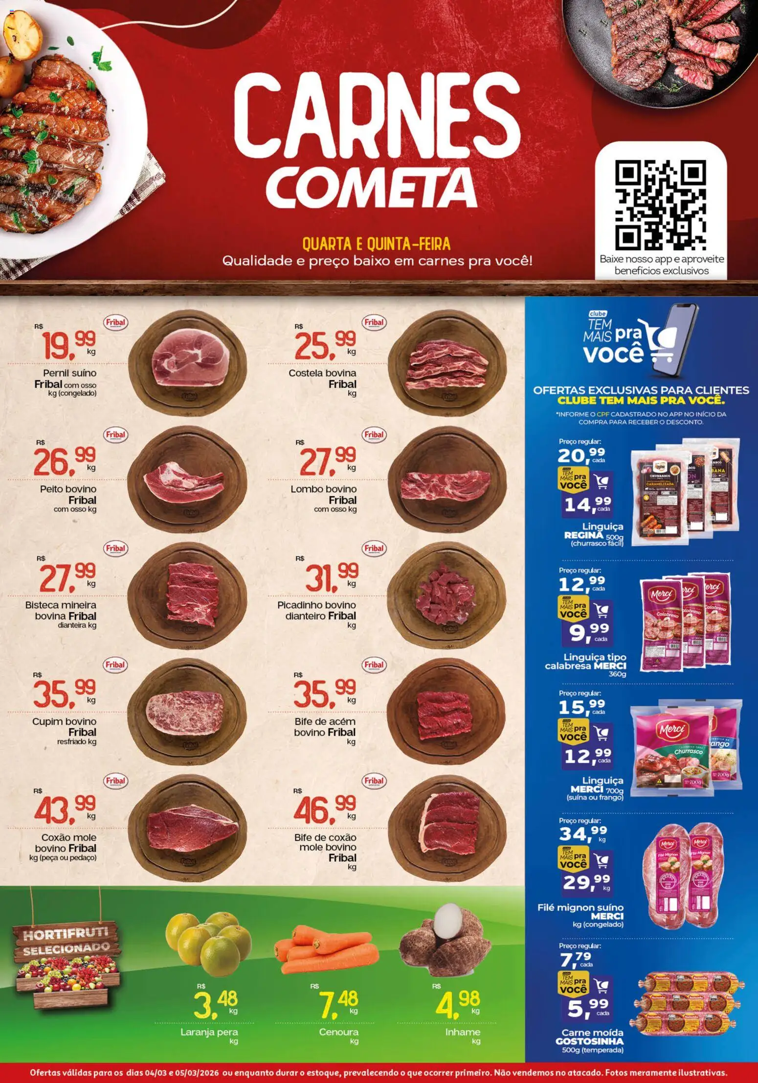 Cometa Supermercados ofertas Carnes - página 1- válido a partir de 04/03/2026
