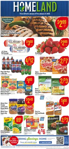 Preview Homeland Weekly Ad valid from 01/21/2026