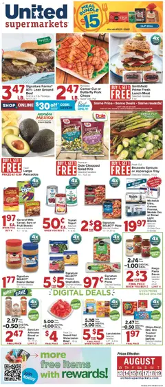 Preview United Supermarkets Weekly Ad valid from 08/12/2025