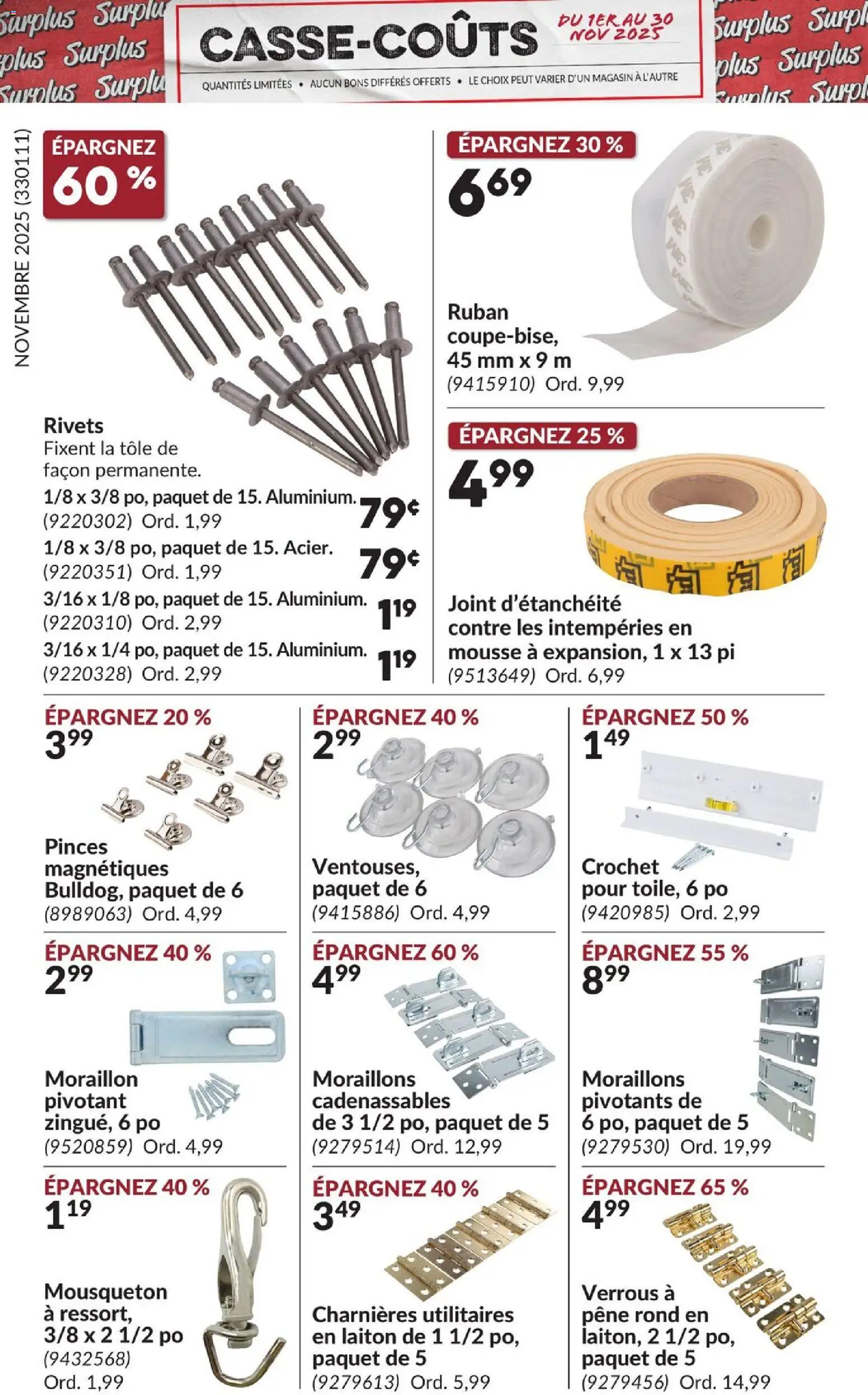 Princess Auto - Casse-Coûts - page 8- valid from Nov 1, 2025