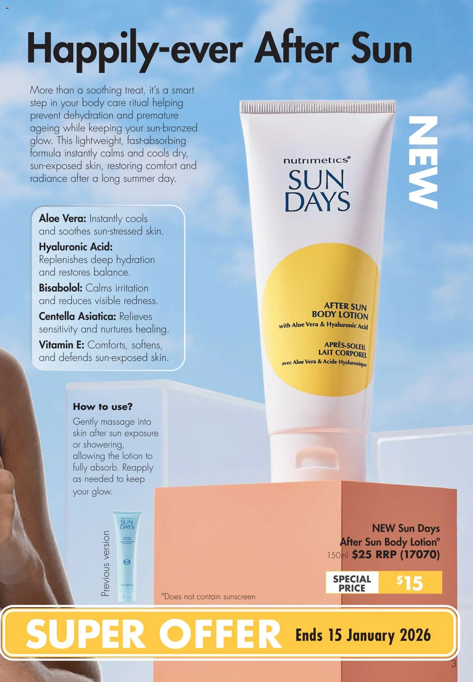 Nutrimetics Catalogue Summer essentials - page 3- valid from 01/01/2026
