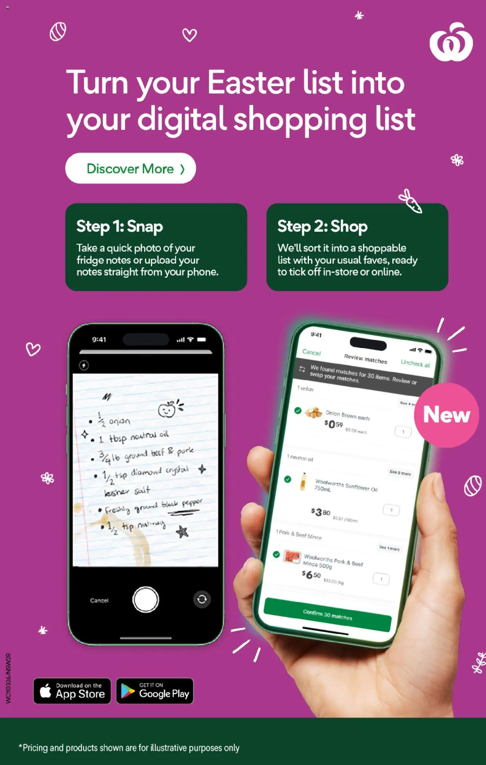 Woolworths catalogue  - page 28- valid from 11/03/2026