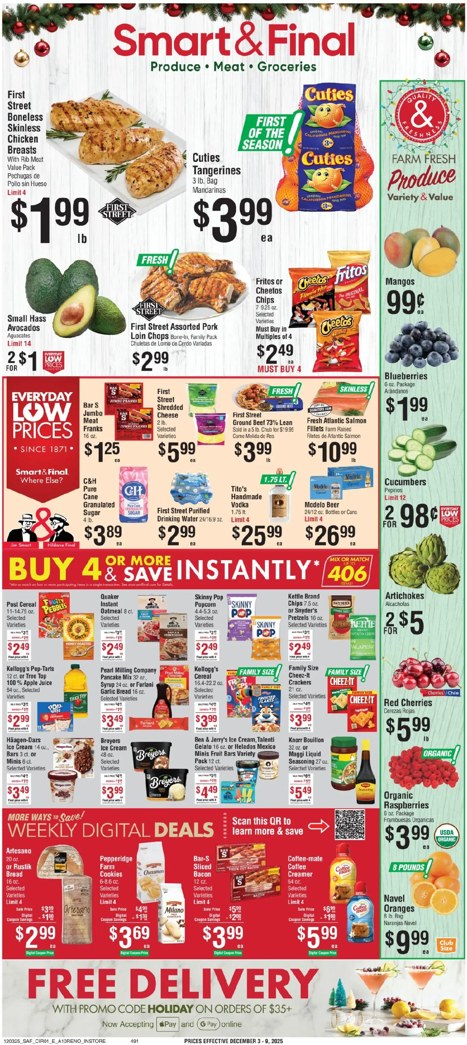 Smart & Final Weekly Ad - page 1- valid from 12/03/2025