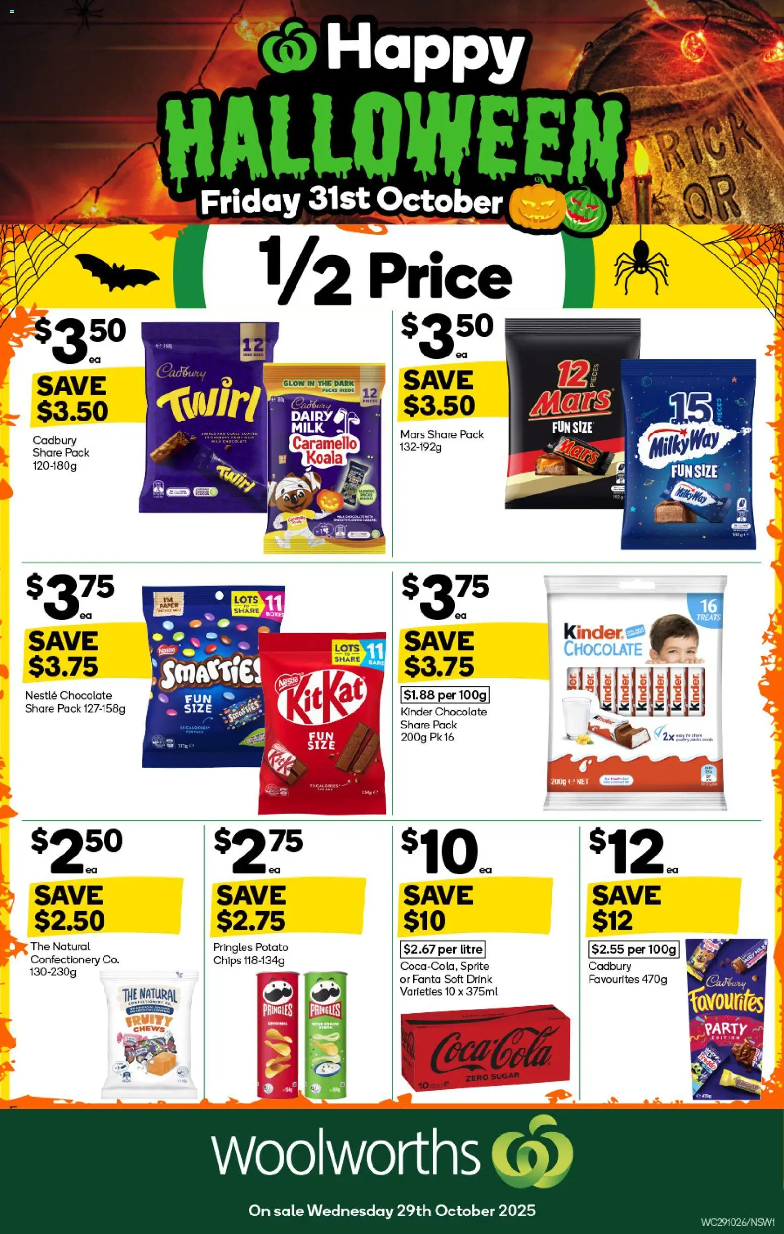 Weekly catalogue Woolworths NSW 29/10 - page 1- valid from 29/10/2025
