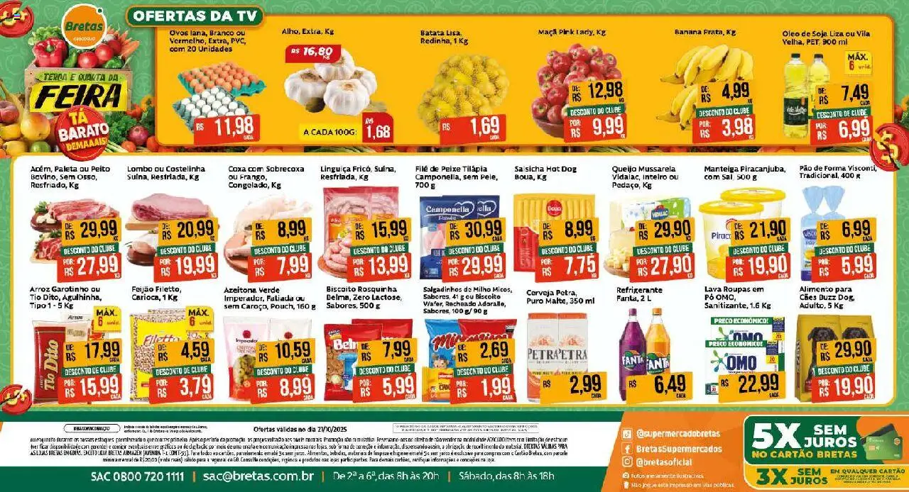 Bretas - Ofertas do Dia - página 1- válido a partir de 21/10/2025
