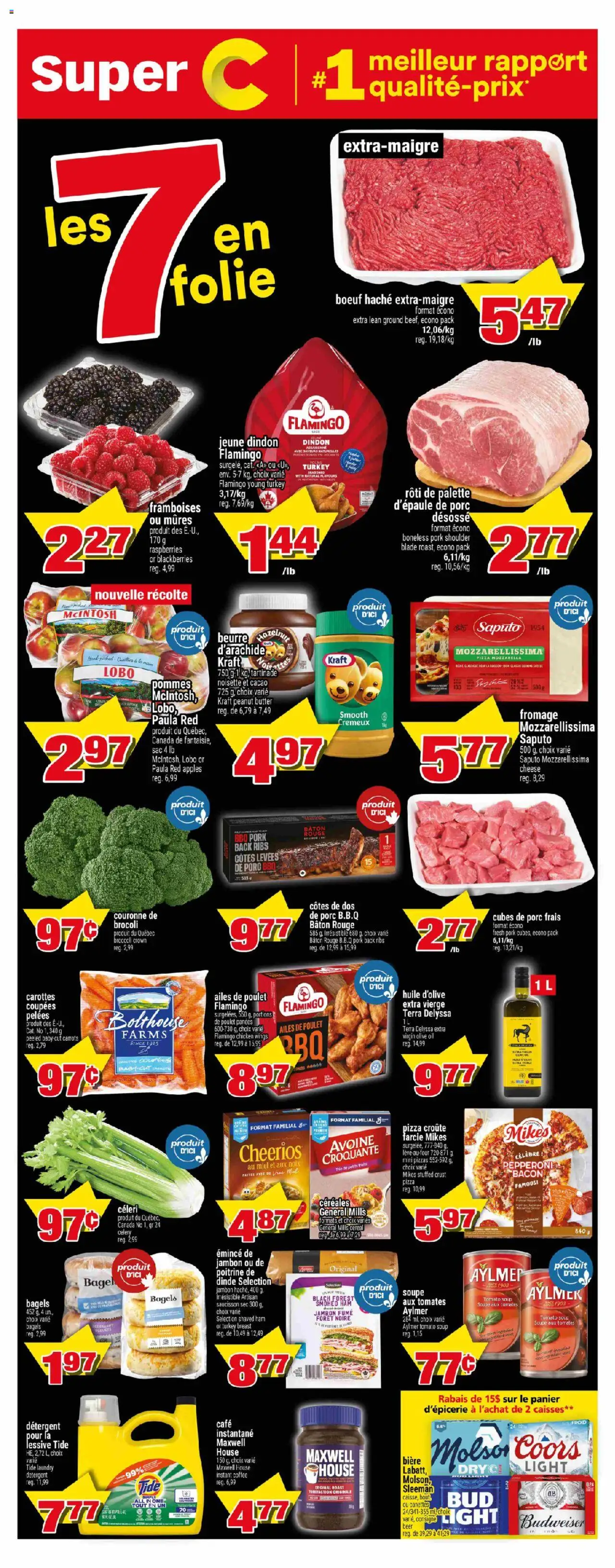 Super C weekly flyer / circulaire - page 1- valid from Sep 18, 2025