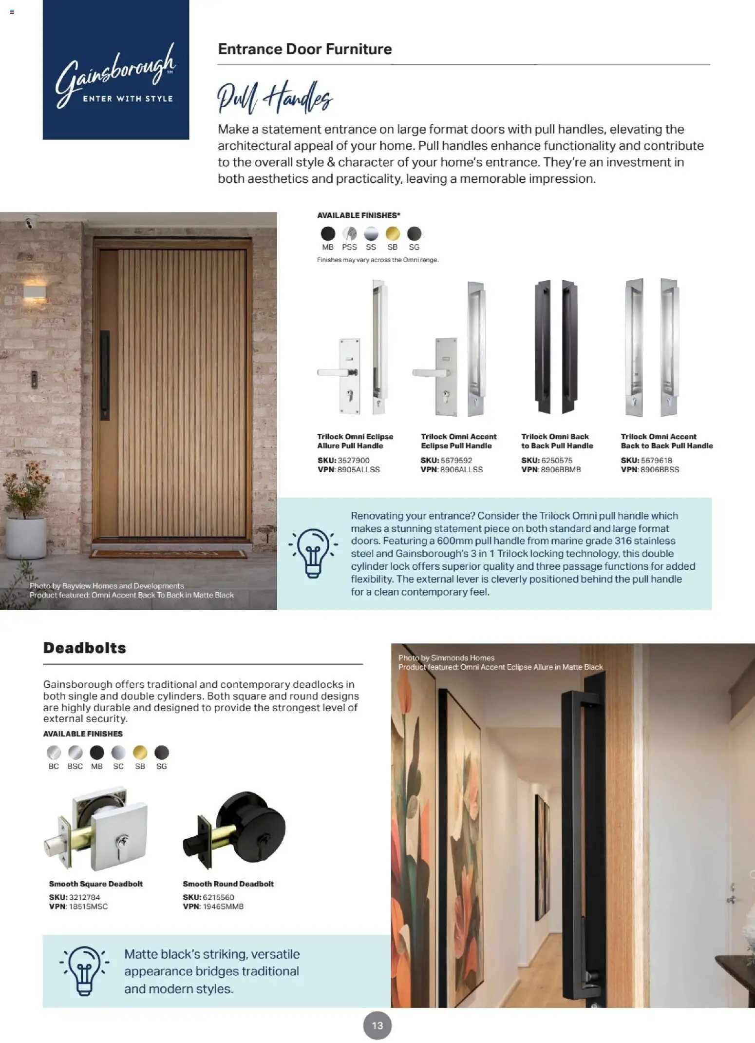 Mitre 10 Door & Door Furniture E-selection Guide 2025 - page 13- valid from 05/02/2026