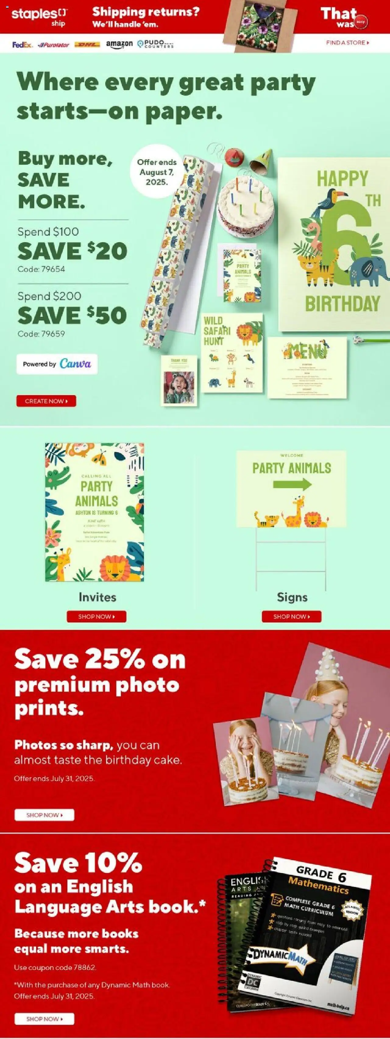 Staples weekly flyer / circulaire - page 17- valid from Jul 18, 2025