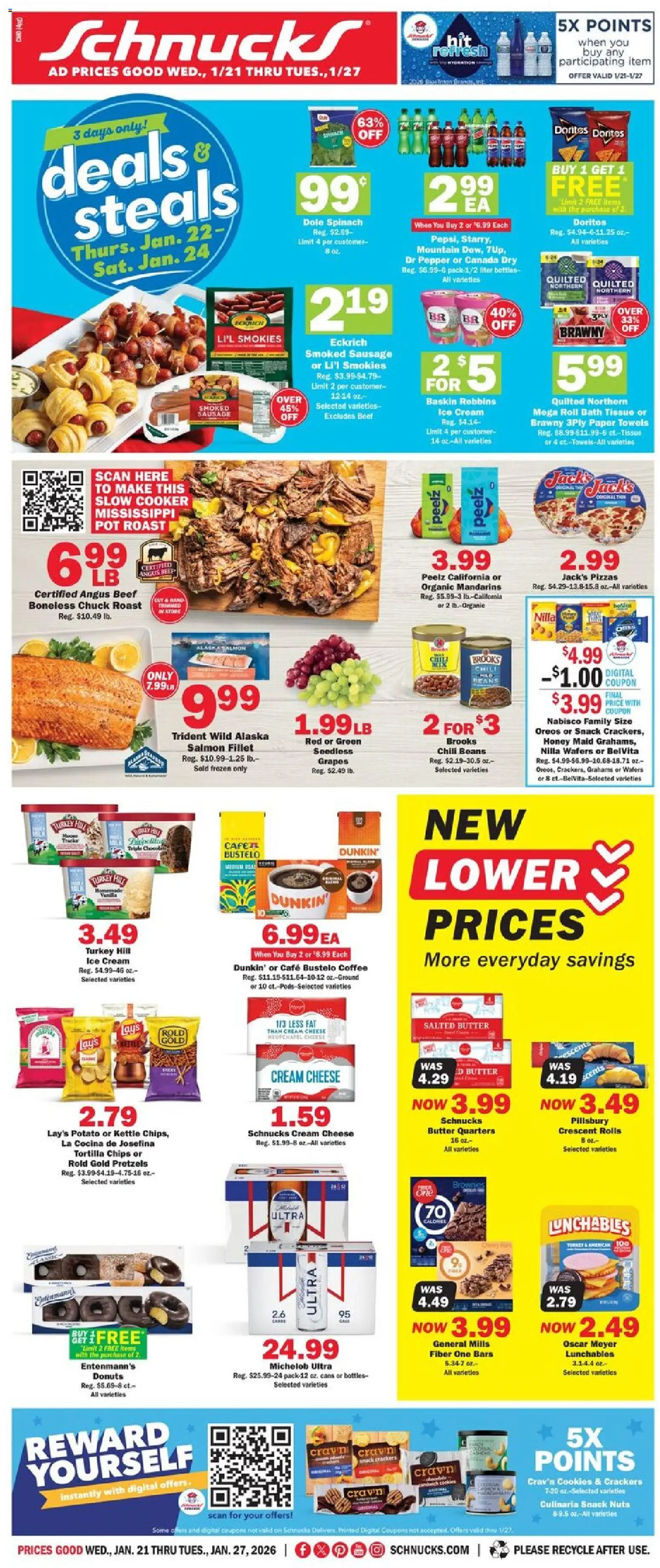 Schnucks Weekly Ad - page 1- valid from 01/21/2026