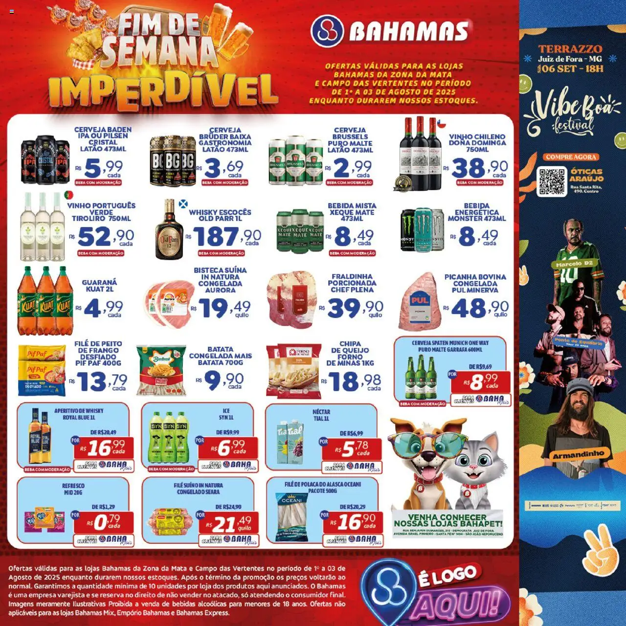 Bahamas Supermercados - Ofertas Fim de Semana Imperdível - página 1- válido a partir de 02/08/2025
