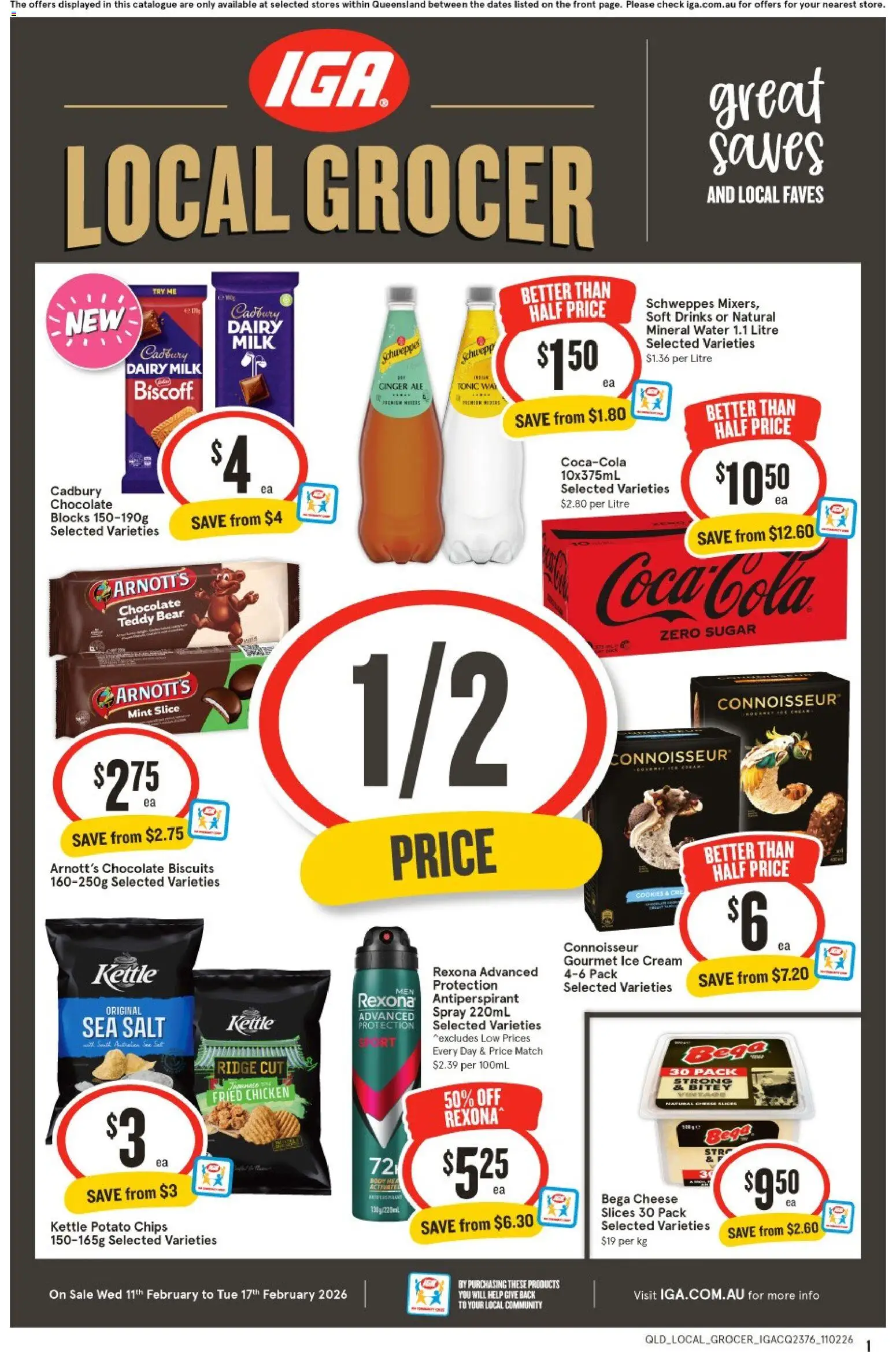 IGA Local Grocer QLD - page 1- valid from 11/02/2026