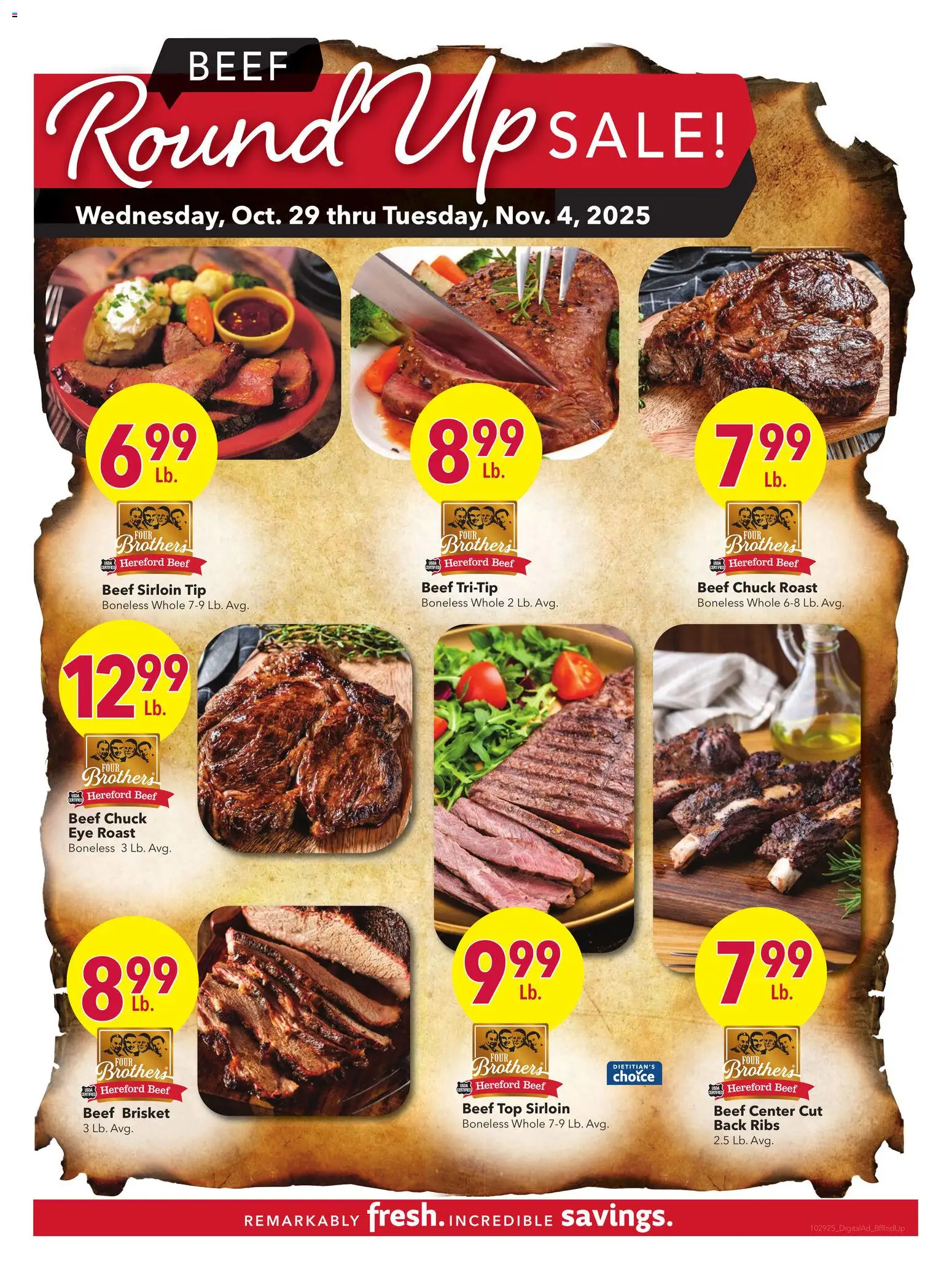 Coborn's  Beef Round Up - page 1- valid from 10/29/2025