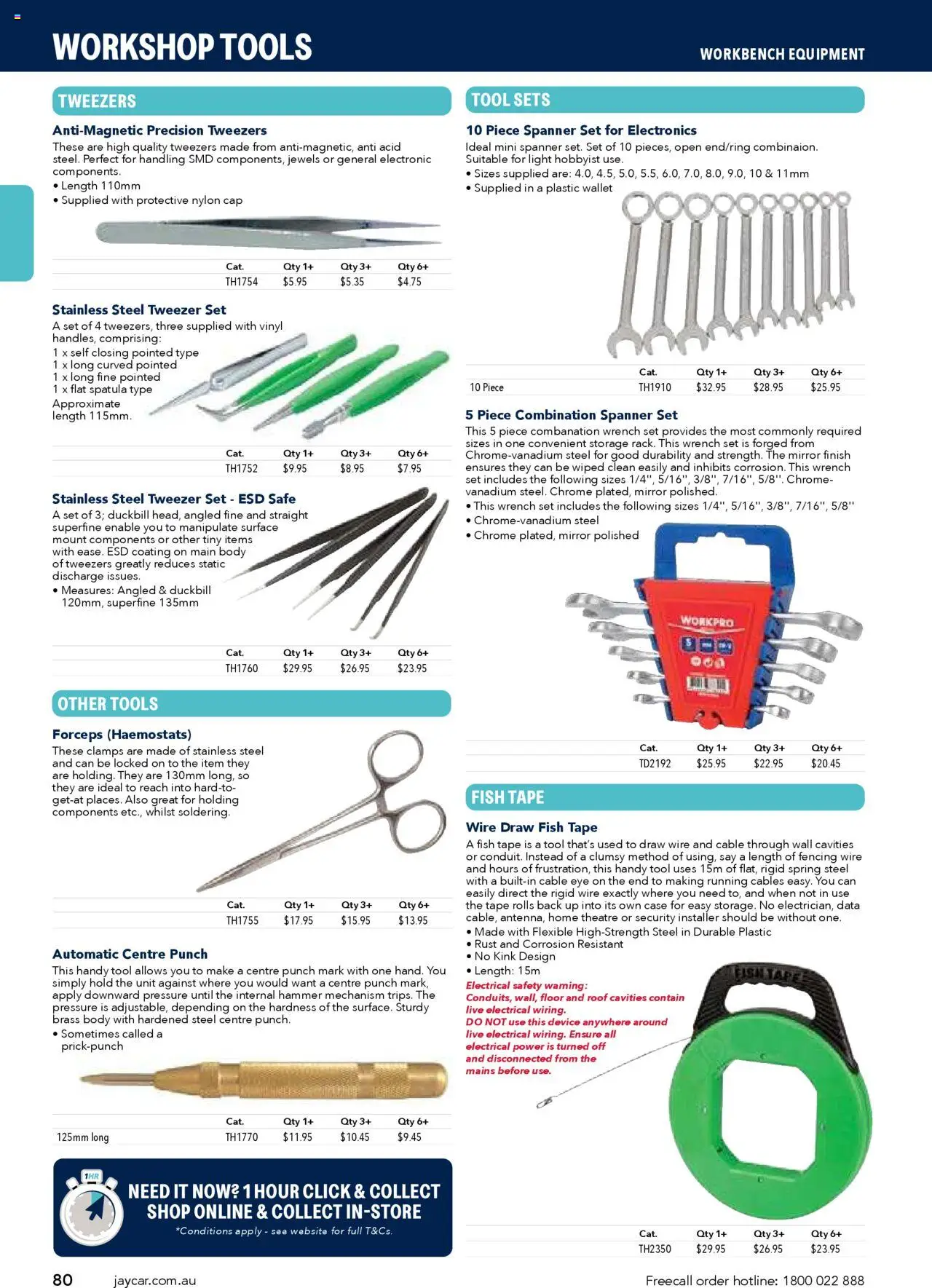 Jaycar Engineering & Scientific Catalogue 2025/2026  - page 80- valid from 09/07/2025