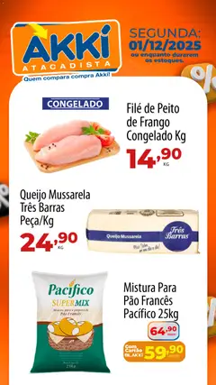 Pré-visualização Akki Atacadista - Ofertas do Dia válida a partir de 01/12/2025