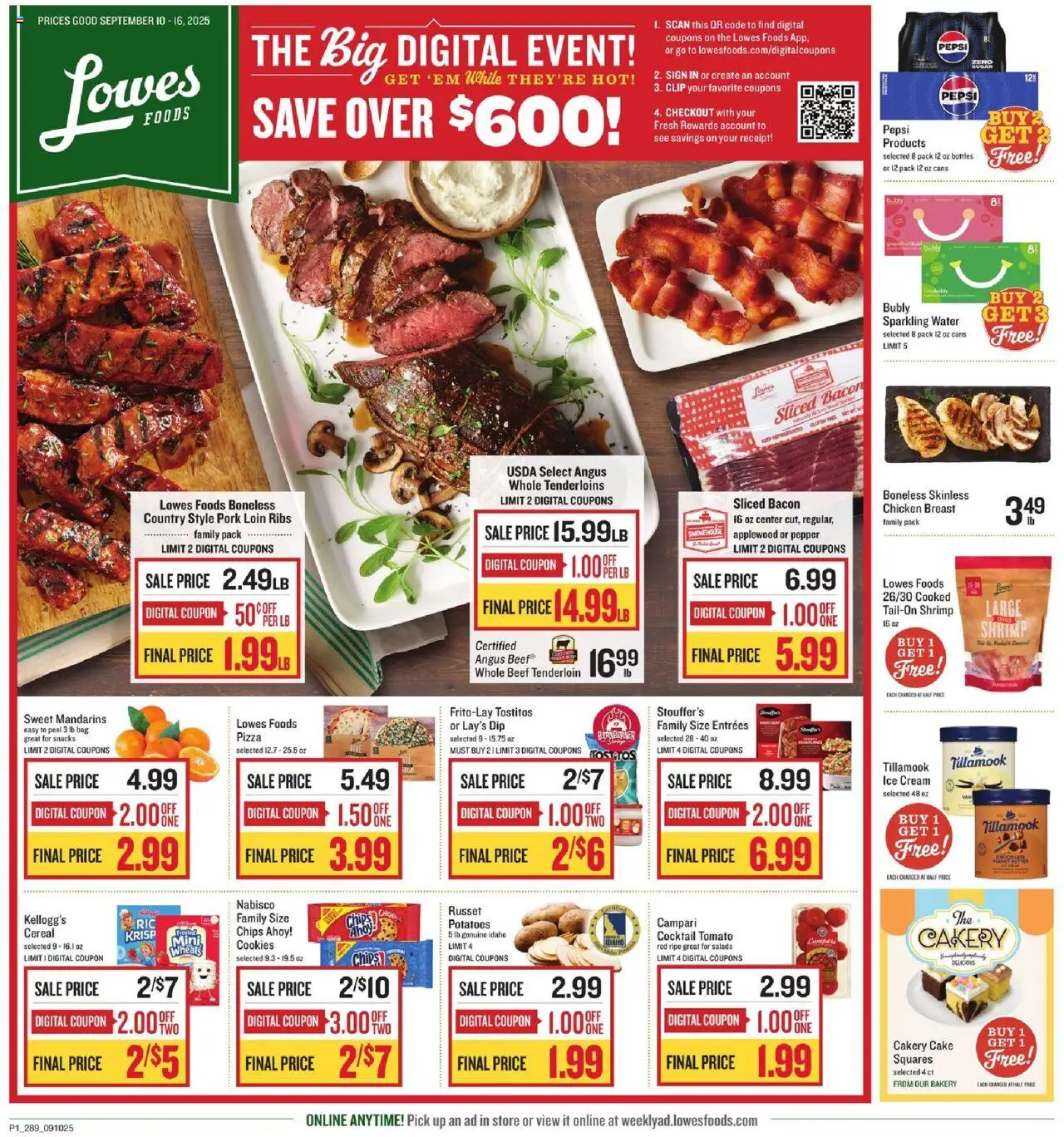 Lowes Foods Weekly Ad - GA - page 1- valid from 09/10/2025