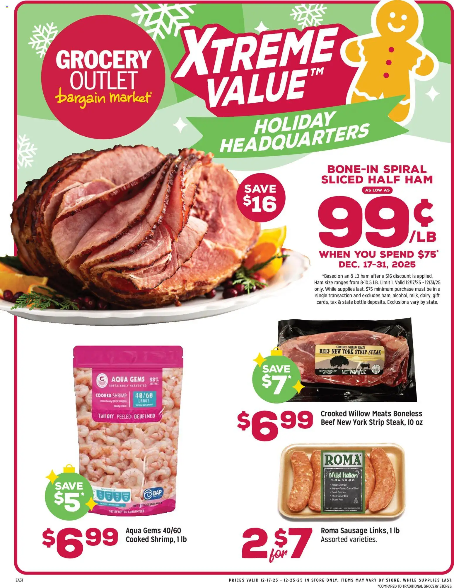 Grocery Outlet Weekly Ad - MD - page 1- valid from 12/17/2025