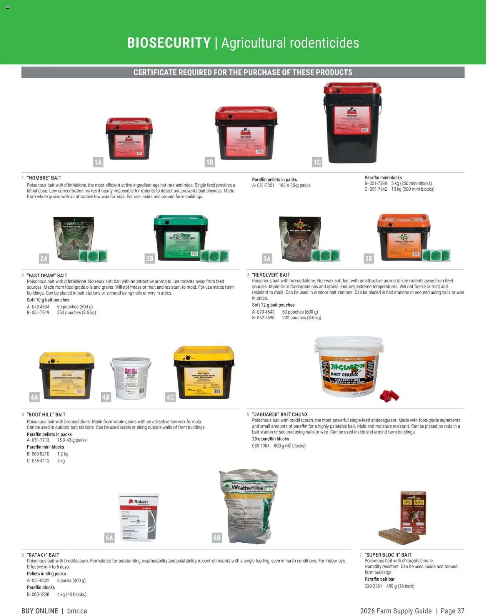 BMR - Agrizone - 2026 Farm Supply Guide - page 37- valid from Jan 9, 2026