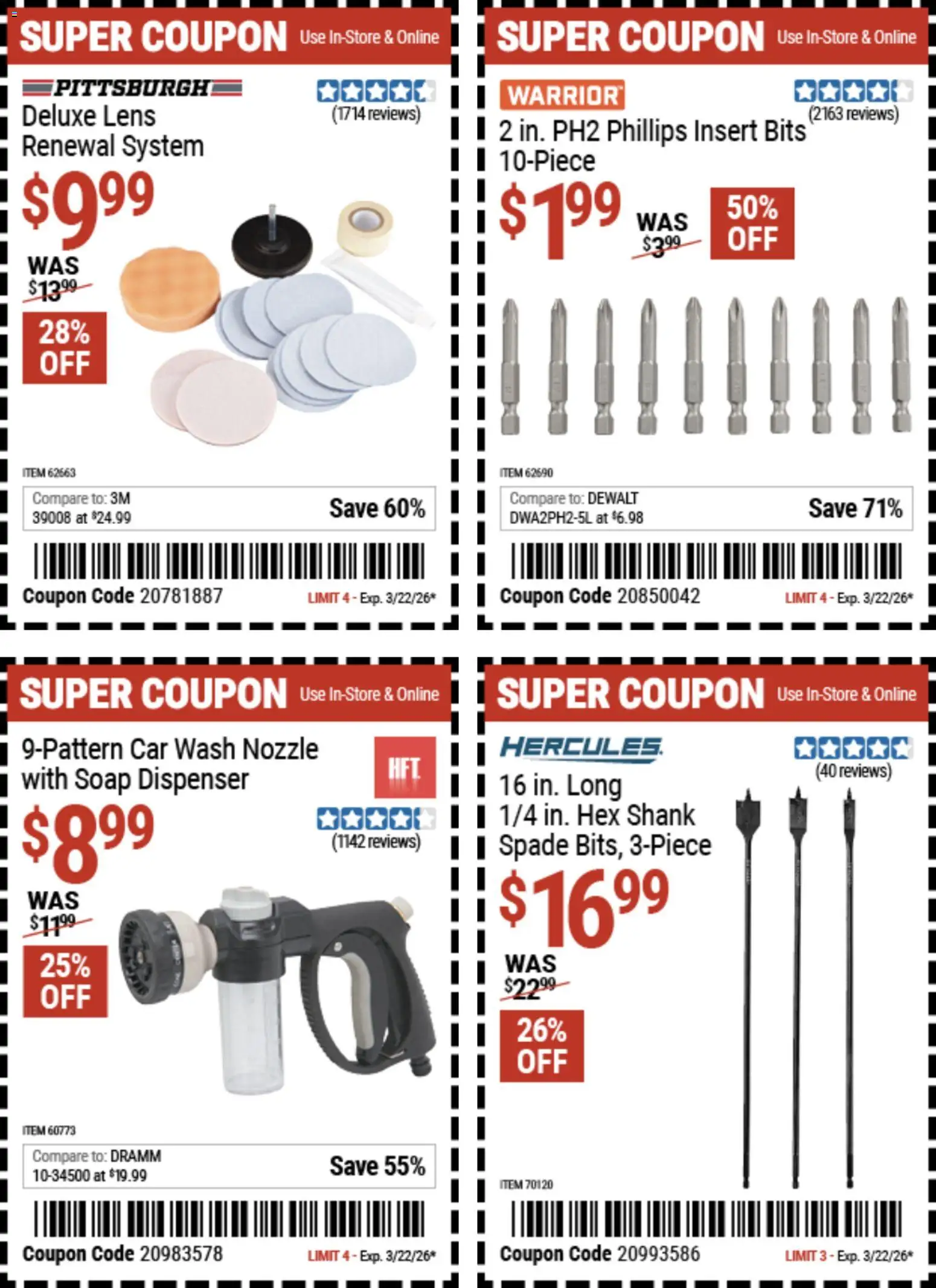 Harbor Freight Weekly Ad - page 1- valid from 03/09/2026