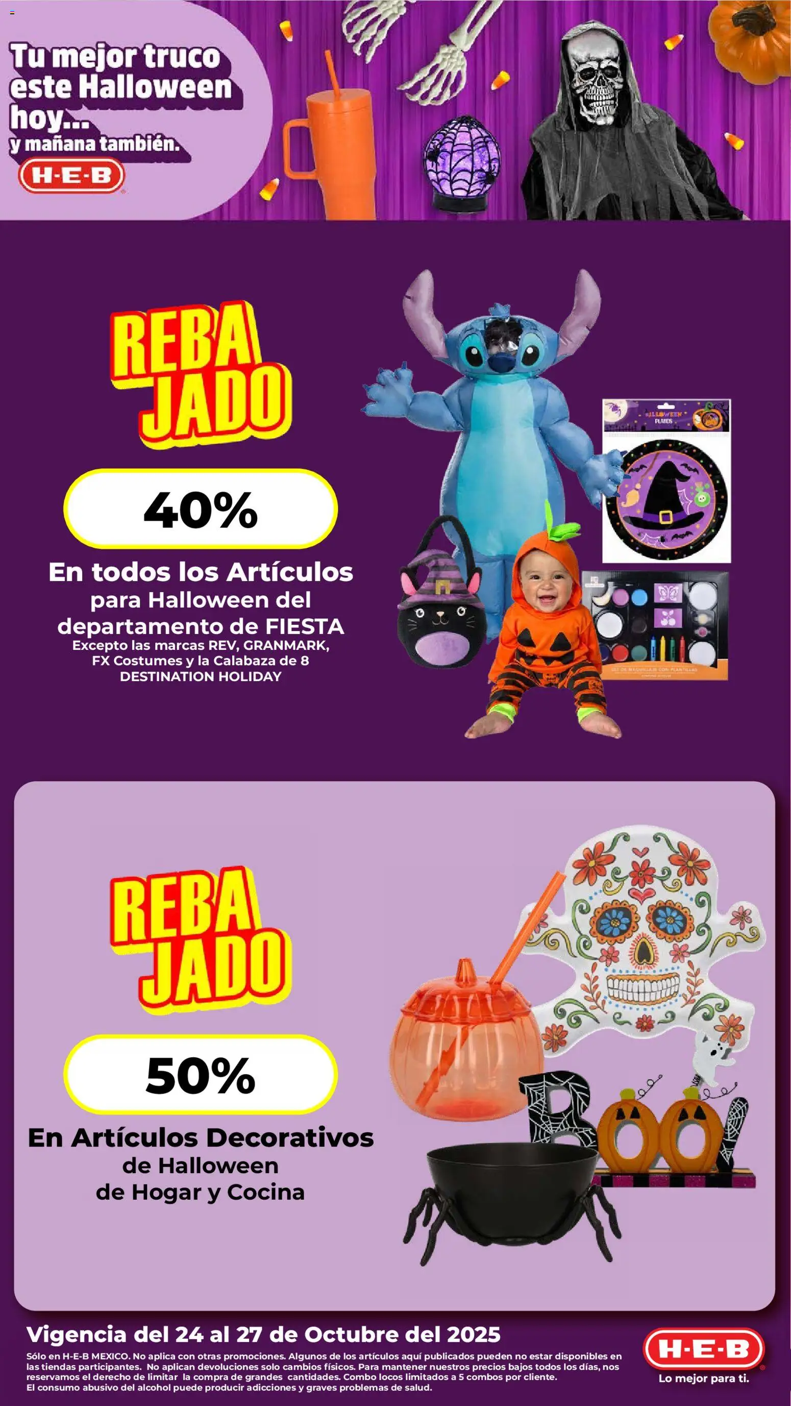 H-E-B folleto - página 1- válido desde 24/10/2025