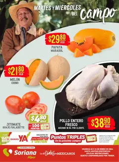 Soriana - Martes y Miércoles del Campo Híper: BCS, Son y Sin válido desde 20/01/2026