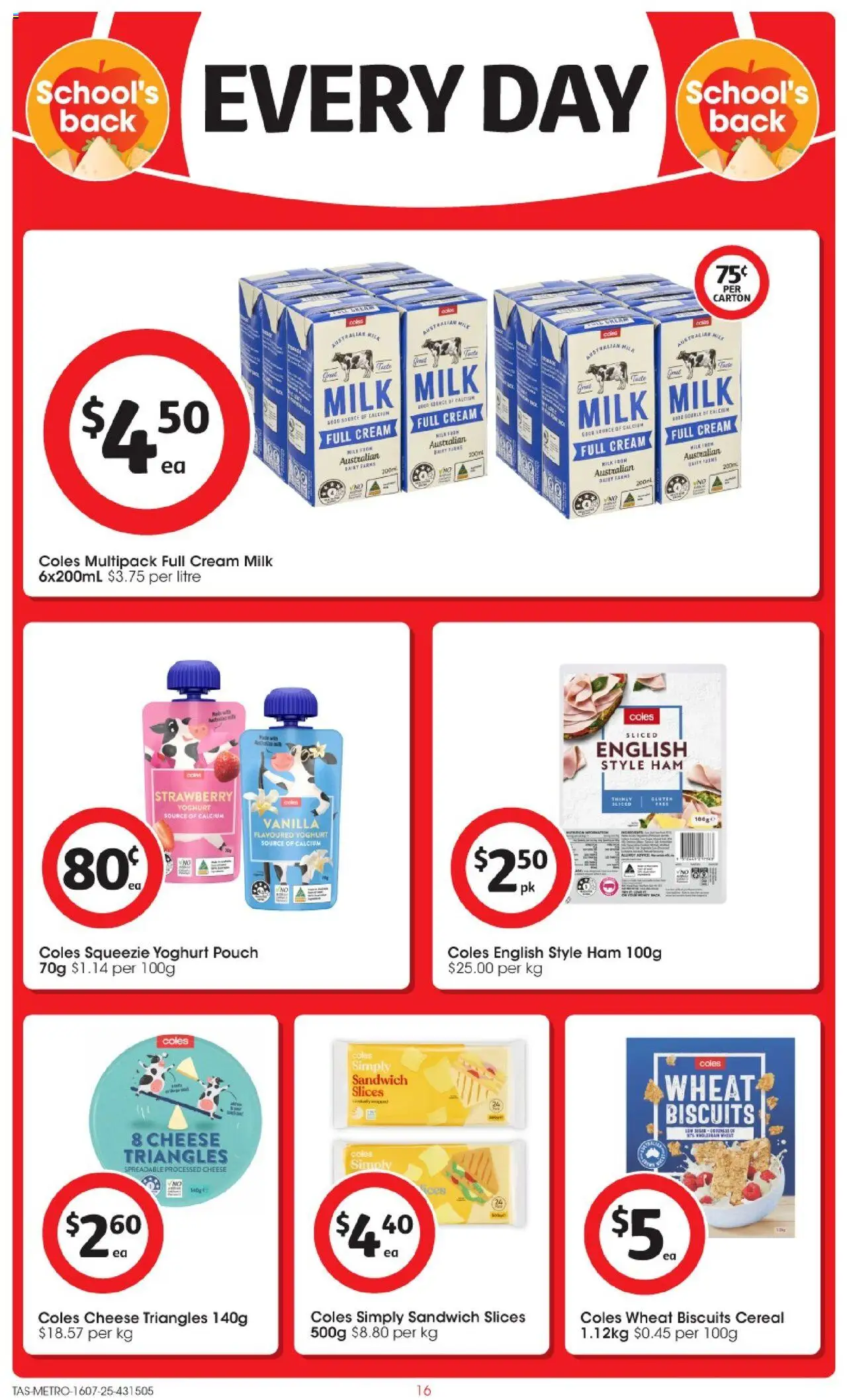 Coles Catalogue TAS - page 16- valid from 16/07/2025