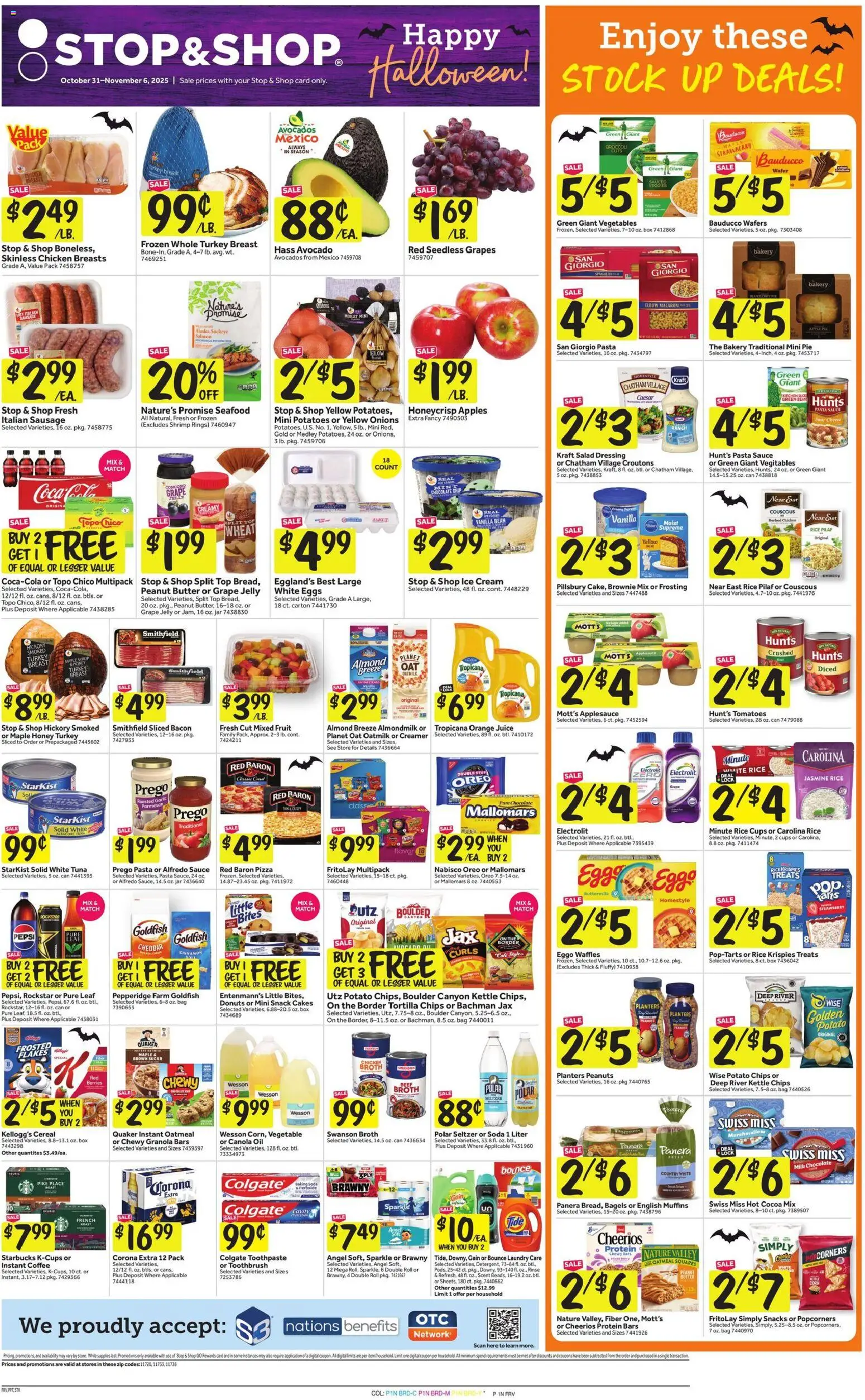 Stop & Shop Weekly Ad - page 1- valid from 10/31/2025