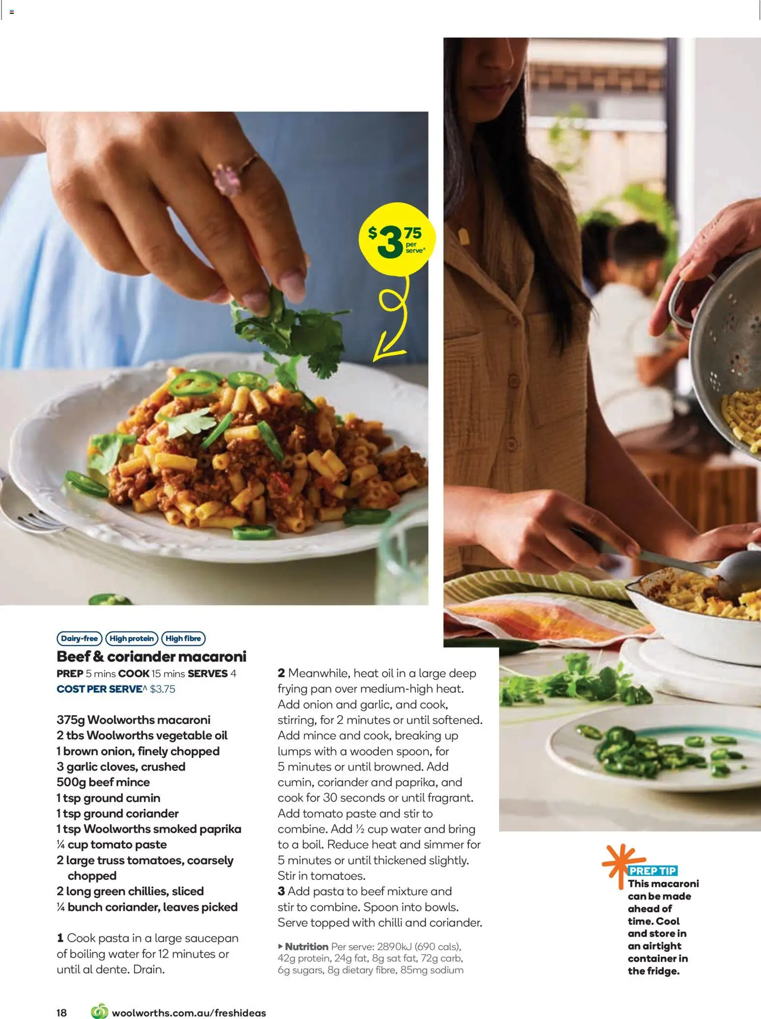 Woolworths Fresh Ideas Magazine - page 18- valid from 14/01/2026