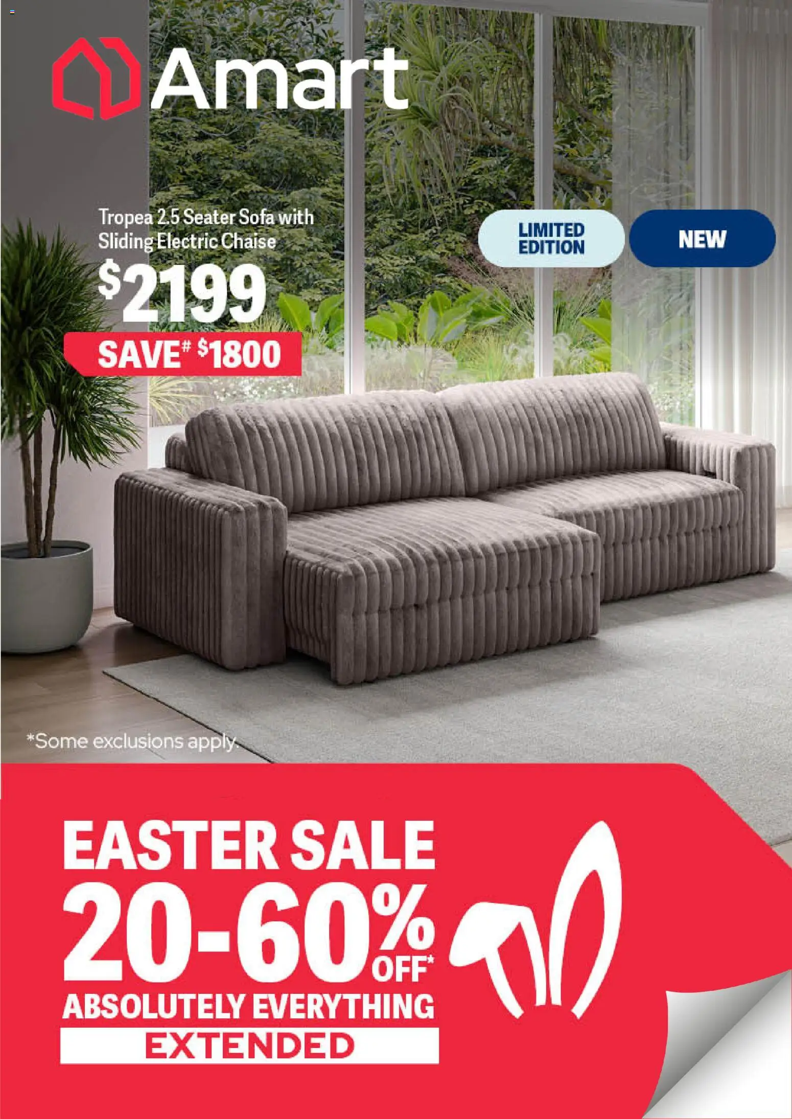 Amart Furniture catalogue  - page 1- valid from 10/04/2026
