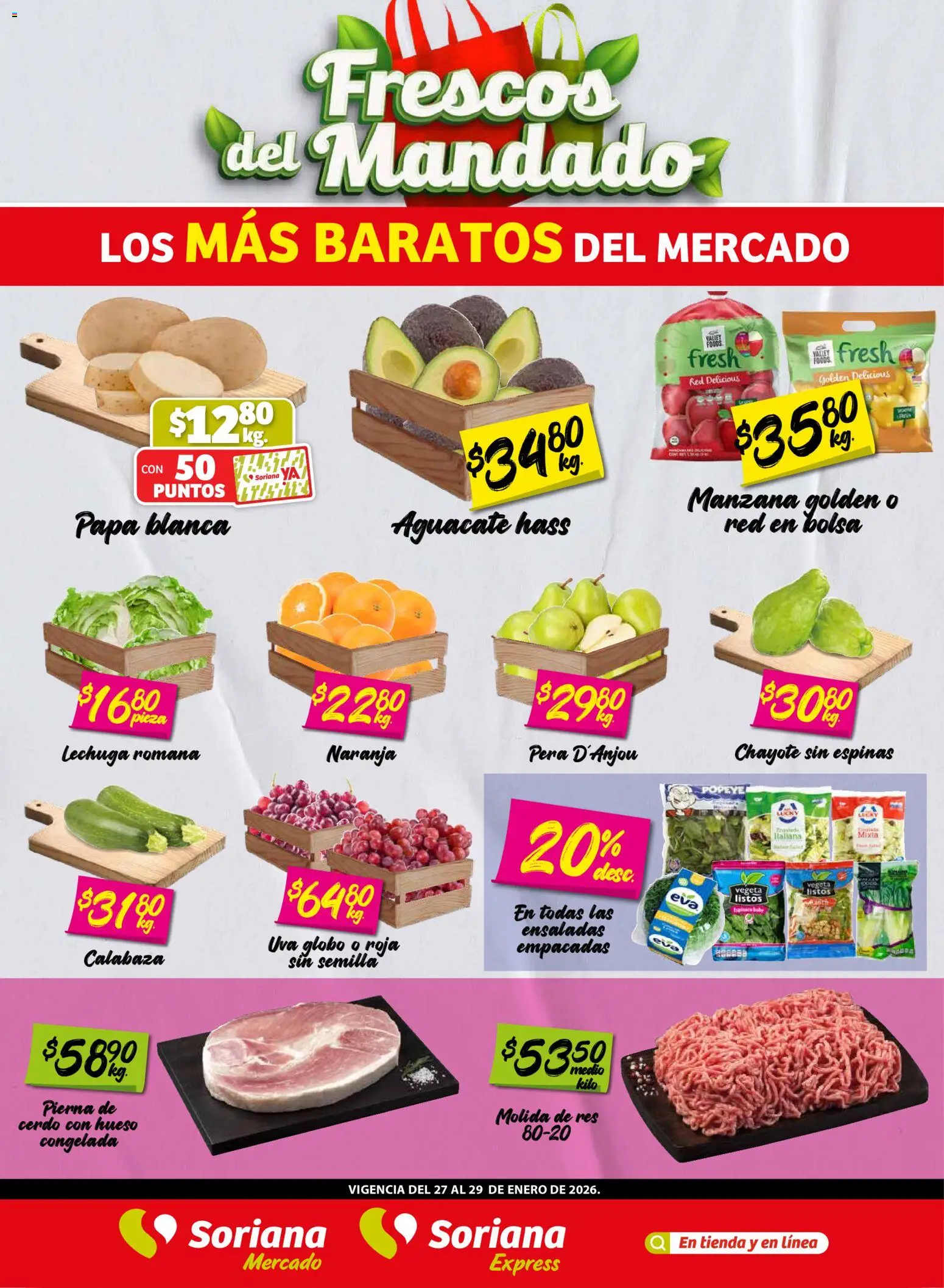 Soriana - Frescos del Mandado Mercado: Saltillo y Torreón - página 1- válido desde 27/01/2026