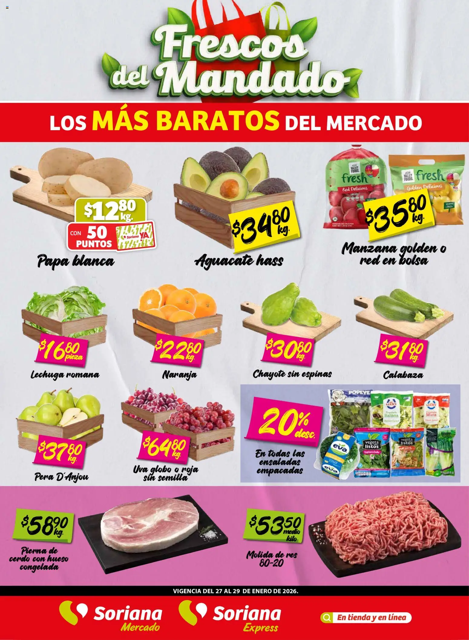 Soriana - Frescos del Mandado Mercado: BCS, Son y Sin - página 1- válido desde 27/01/2026