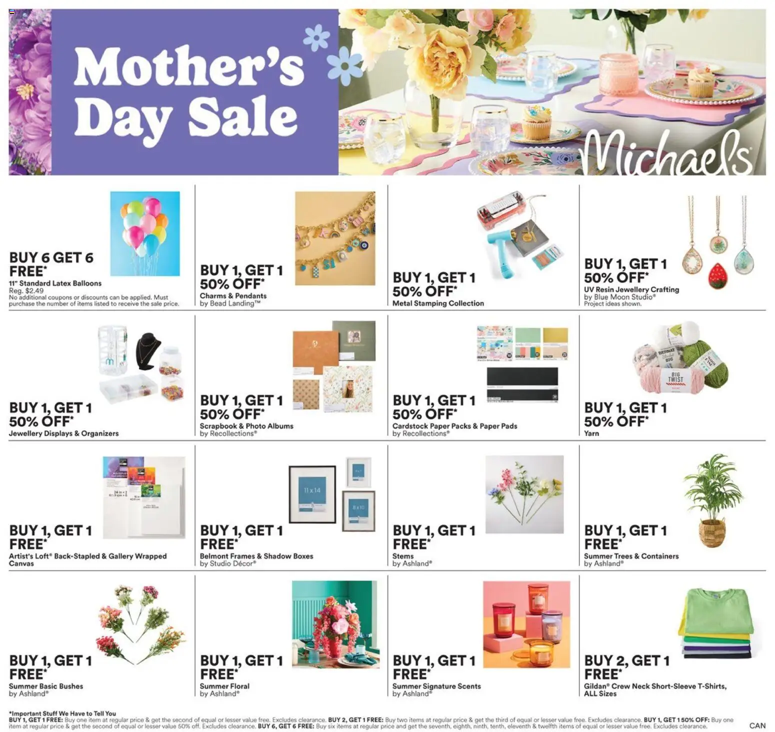 Michaels weekly flyer / circulaire - page 2- valid from Apr 24, 2026