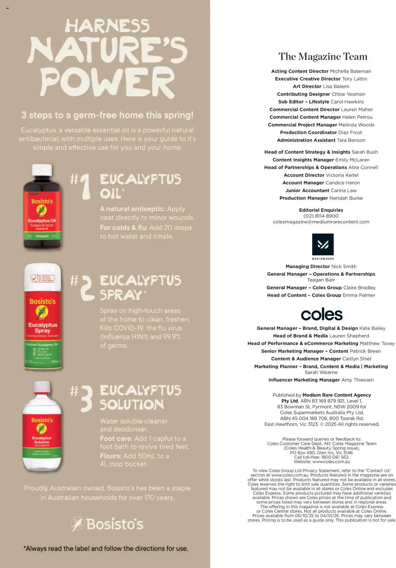 Coles Spring 2025 - page 4- valid from 07/10/2025