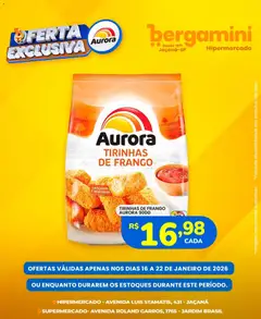 Pré-visualização Supermercado Bergamini - Ofertas Aurora válida a partir de 16/01/2026