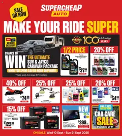 Supercheap Auto catalogue preview - valid from 10/09/2025