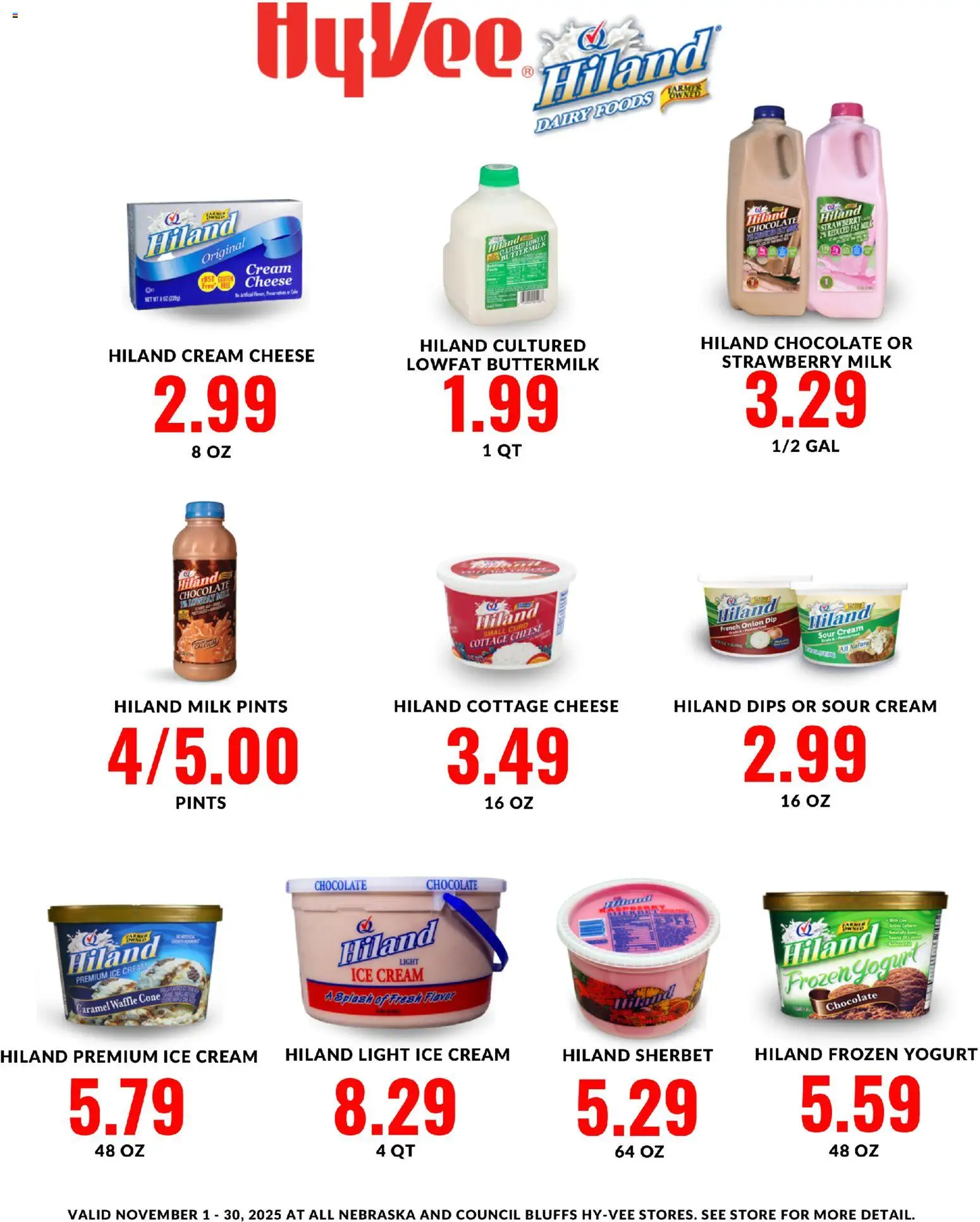 HyVee Hiland Monthlong - page 1- valid from 11/01/2025