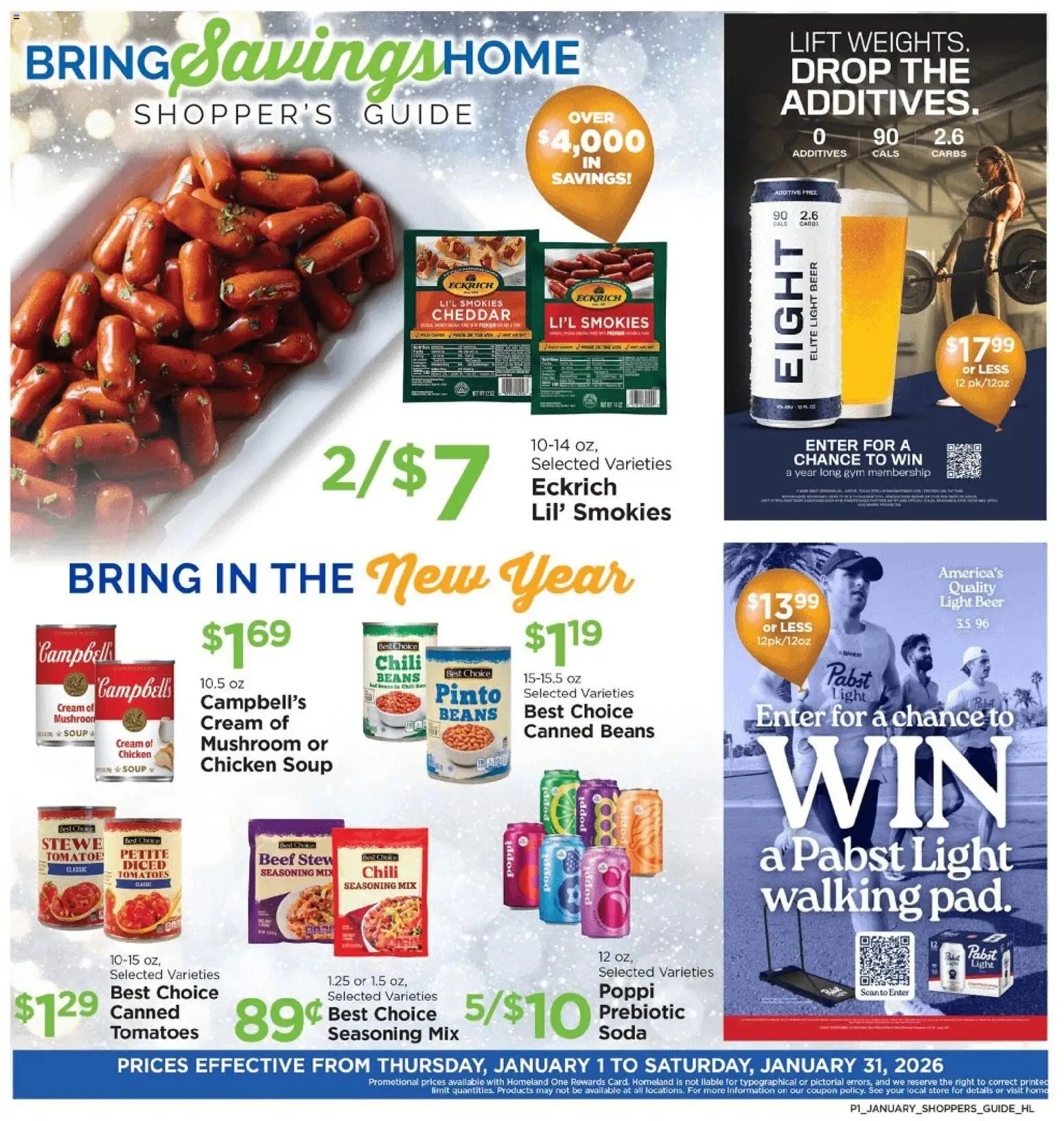 Homeland Bring Savings Home Shopper's Guide - page 1- valid from 01/01/2026