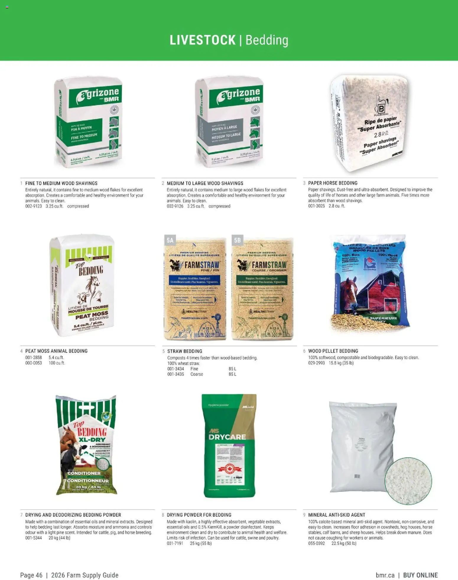 BMR - Agrizone - 2026 Farm Supply Guide - page 46- valid from Jan 9, 2026