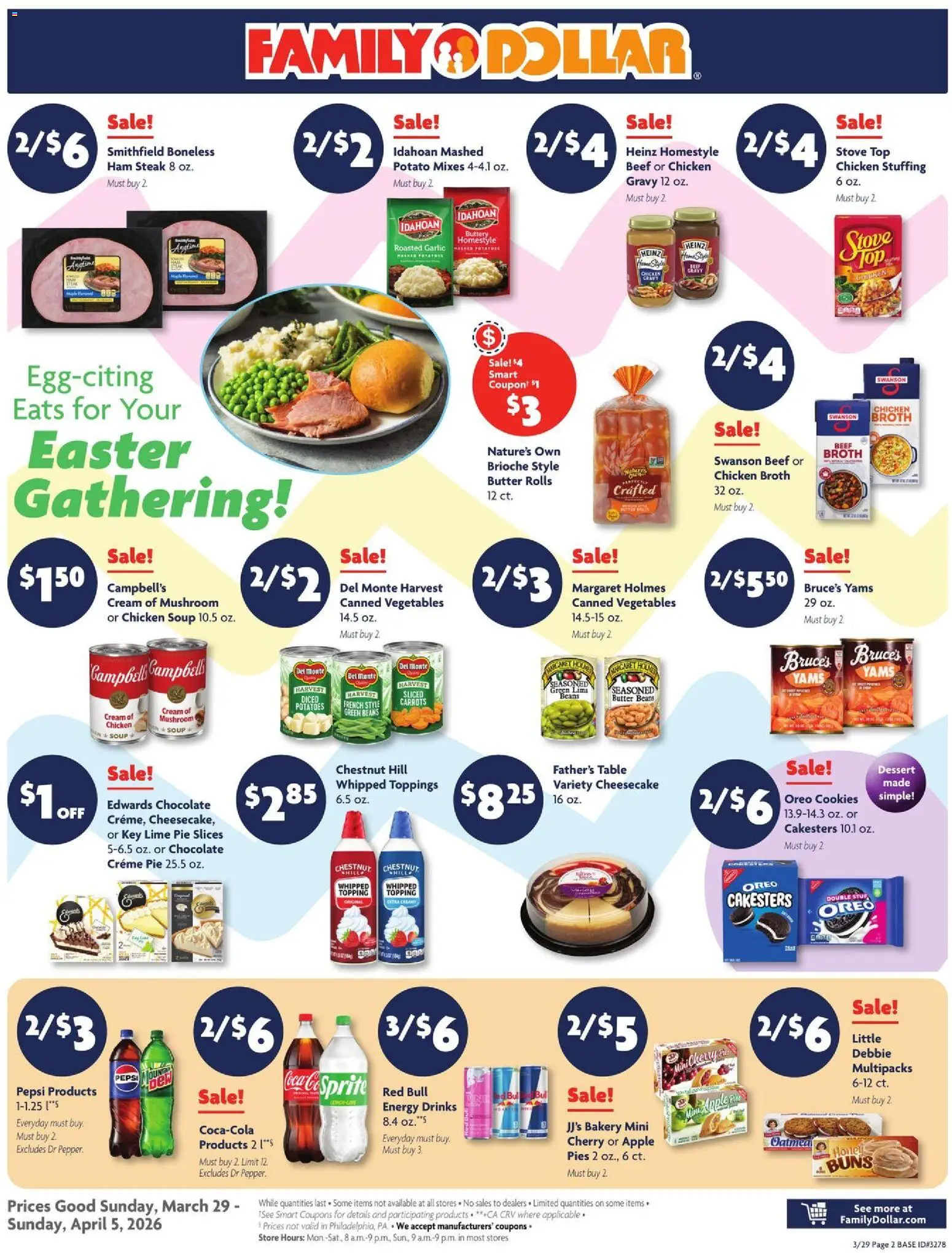 Family Dollar Weekly Ad - page 1- valid from 03/29/2026