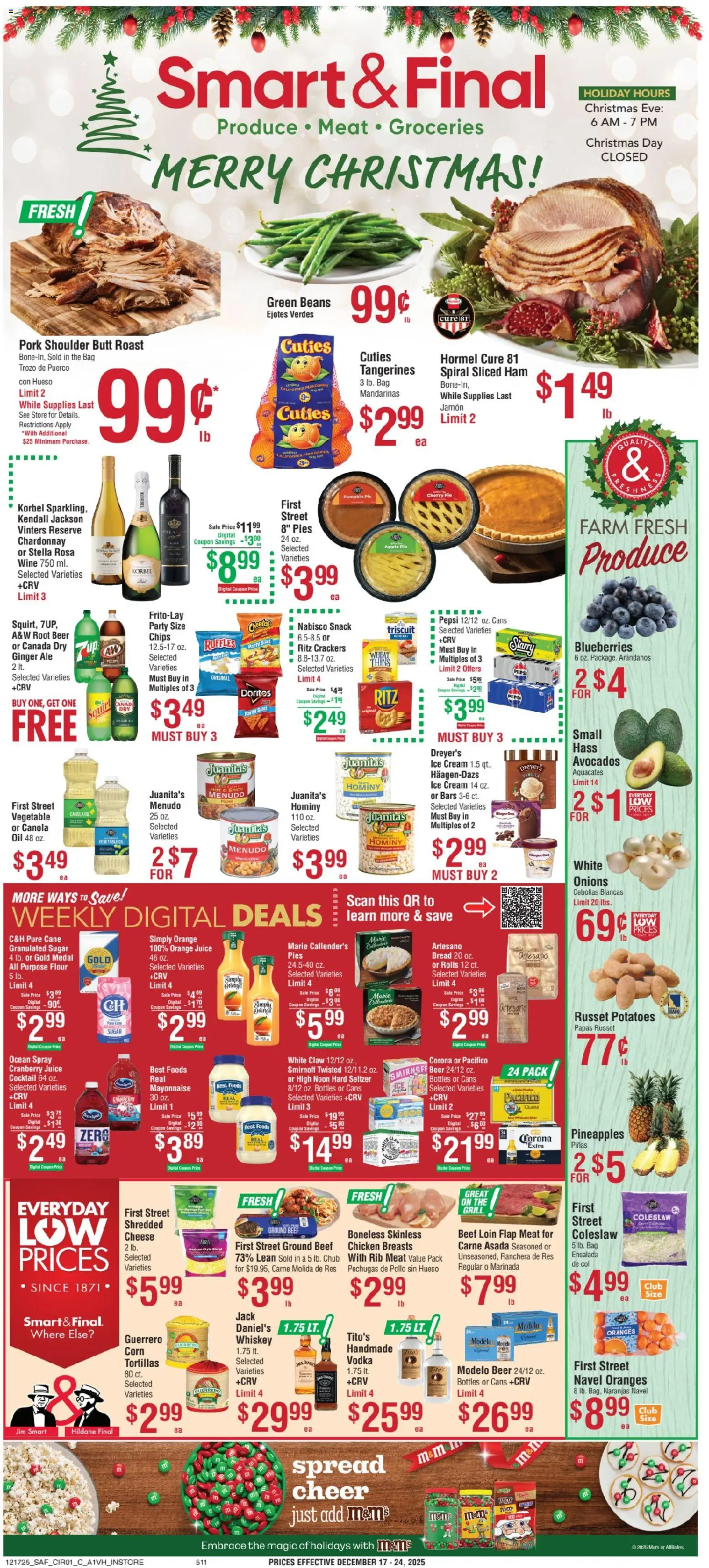 Smart & Final Weekly Ad - page 1- valid from 12/17/2025