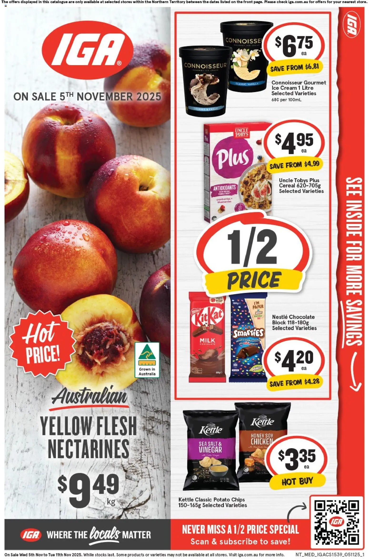 IGA Catalogue NT - page 1- valid from 05/11/2025