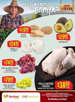 Soriana - Martes y Miércoles del Campo Híper: Tamaulipas (excepto Cd. Victoria y Tampico) válido desde 16/12/2025